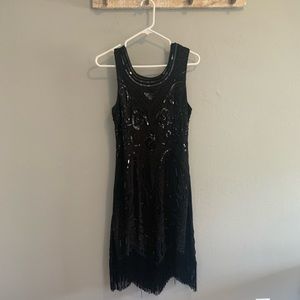 Flapper Style Fringe Dress